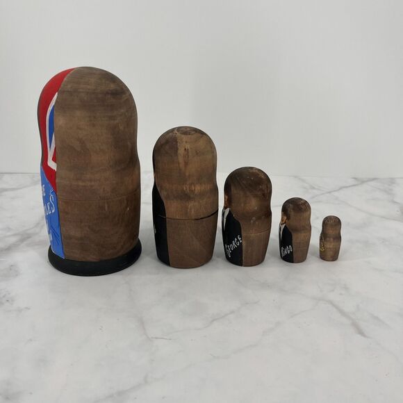 BEATLES MATRYOSHKA Nesting Doll Set John Lennon Hand Painted RARE HTF - Picture 4 of 10
